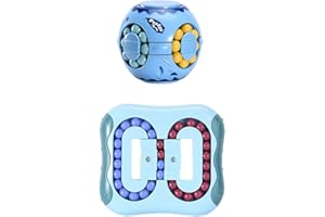 ZPPLD 2 Stücke Magic Beans, Intelligence Fingertip Zauberwürfel Lernspielzeug, Intelligenz entwickeln Spielzeug, Brain Teaser Puzzles Set Stressabbau Spielzeug, Für Kinder Und Erwachsene
