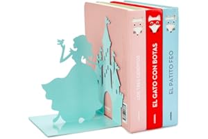 Balvi Fermalibri Fairy Tale Colore Turchese Ispirato a Cenerentola, una principessa e il suo castello