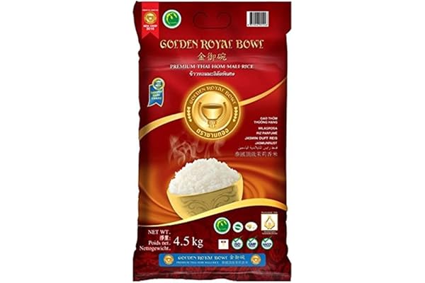 Jasmin doftris – Premium Thai Hom Mali Rice – Golden Royal Bowl 4,5 kg