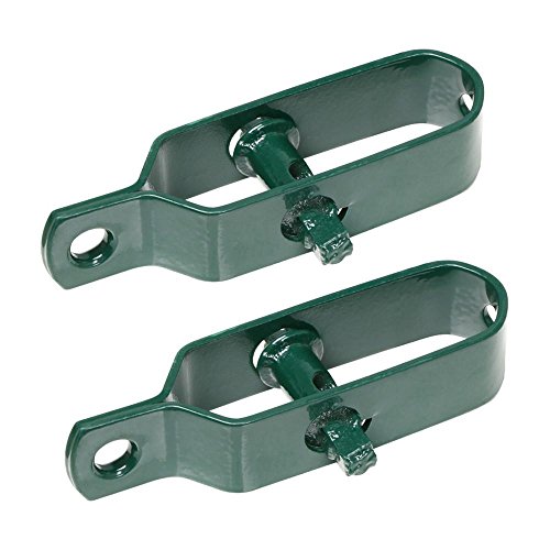 Yahee 10 X Drahtspanner 100mm grün verchromt Maschendraht Zaunzubehör Zaunspanner - 5