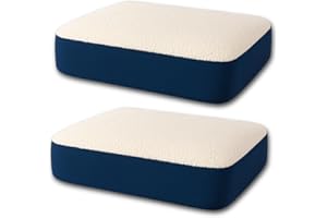 BEST DIRECT Dualuxe - Cuscino in gel, auto, ufficio, telelavoro, allevia tensione e pressione su schiena, gambe e glutei, custodia lavabile, leggero e portatile (47,5 x 38 x 7 cm, 2)