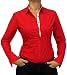 Produktbild Perano 102-13 Damen Bodys Blusen Bodybluse Blusenbody Farbe Rot Konfektionsgröße 36 Internationale Größe XL rot XL/42