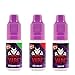 Produktbild Vampire Vape E-Liquid 3x10ml - Set 2 - Strawberry Kiwi, Cool Red Lips, Black Ice - Probierset für E-Zigaretten und E-Shishas - 0mg (ohne Nikotin) - Made in UK