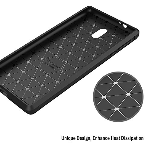 Funda Nokia 3  AICEK Negro Silicona Fundas para Nokia 3 Carcasa Nokia 3 Fibra de Carbono Funda Case  5 0 Pulgadas 