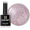 Bluesky Gel Nail Polish 10ml, Believe in Magic - XMASS2204, Pink Glitter Gel Nail Polish for 21 Day Manicure, Professional, Salon & Home Use, Requires Curing Under LED UV Nail Lamp