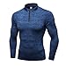 Produktbild Amphia Herren Sportoberteil - Bedrucktes Skinny Training Lauftrockner - Langarm T-ShirtMann-Trainings-Gamaschen-Eignungs-Sport-Turnhalle, die Yoga-athletische Hemd-Spitzenbluse läuft