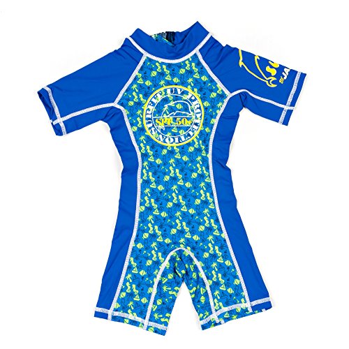 Jakabel Shorty, Pantaloncini Anti Raggi UV Giovane, Blu (Blue/Beach), L