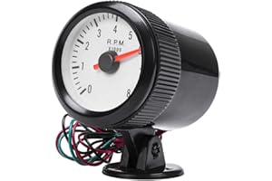 ETOPARS Auto Tachimetro Manometro 2 Pollici 52mm Tachimetro Misuratore Veicolo Tacho Puntatore Indicatore Calibro Blu Luce RPM velocità Strumenti Lente Tinta