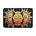 Produktbild Bgejkos Haustürmatte Vintage Golden Sun und Mond Durable Indoor Outdoor Eingangsmatte 23.6 X 15.7 Zoll