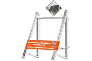 SolarFuture Balkonkraftwerk Halterung Flachdach Wand - Flexibel Anpassbar & Sturmsicher | Solarpanel Halterung Solarmodul Halterung Balkonkraftwerk Pv Halterung Flachdach Solar Halterung Flachdach