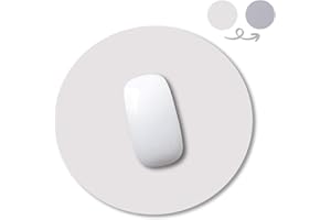 YingStar Alfombrilla de Ratón de Cuero PU Redonda Alfombrilla para Ratón Impermeable PU Leather Doble Cara Mouse Mat Antideslizante Diámetro 250 mm Mouse Pad Piel para Oficina PC Ordenador Juego