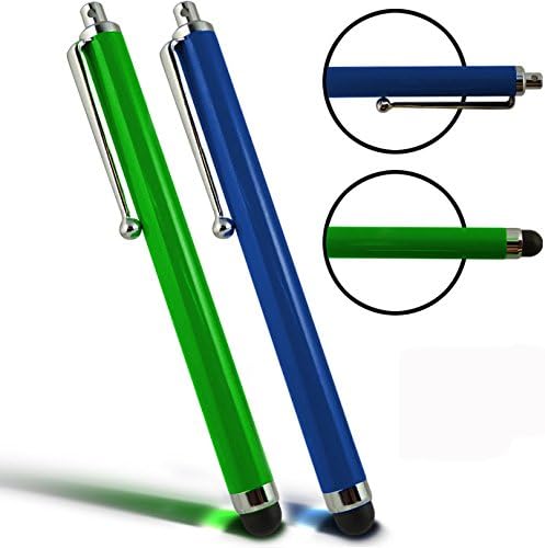 Digi Pig - Pair of Baby Blue and Green Capacitive Stylus Touch Screen Pens for the Amazon Fire HD 8