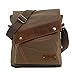 Produktbild Männer Frauen Leinwand lässige Umhängetasche Umhängetaschen Messager Tasche Tablet PC Carry Bag Schule Reisetasche Grün