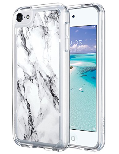 Ulakcases iPod Touch 6 Caso, ULAK iPod 5 Funda Carcasa Clear Slim Transparente Suave Flexible Thin Gel TPU Skin Scratch-Proof Funda para iTouch 5 6 (Mármol)