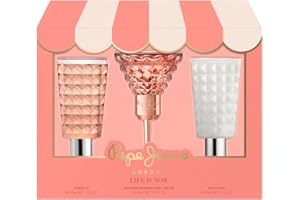 Pepe Jeans Life Is Now For Her Estuche Regalo Perfumes de Mujer Pack de 3 Piezas Eau de Parfum 30ml, Body Lotion 50ml y Shower Gel 50ml Set Fragancia Floral y Oriental