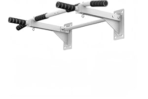 HUIPENG Chin Up Bar Wall Mounted Pull Up Bar with Foam Padded Hand Grips, Gym Exercise Training Bars, Upper Body Workout Bracket Bar for Home Gym Exercise Strength Training