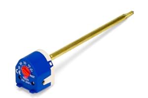 Kudos-Trading Immersion Heater Replacement Thermostat, 240V 15A, IP55 Home Immersion Heater Adjustable 10-70°C Water Heaters Easy Installation and Reliable Performance (7" Safety Thermostat)