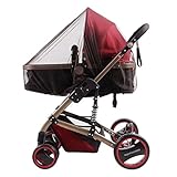 Universal Moskitonetz, Insektenschutz passend für Kinderwagen Buggy Sportwagen Jogger und Reisebett Fliegenschutz Mückennetz - 2