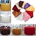 PhilMat 180cm Polyester Absorbent Round Tablecloth For Hotel Restaurant Wedding Decor