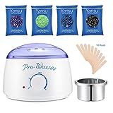 Yansu Haarentfernung Waxing Kit mit 4 Wachsbohnen 20 Spatel...