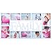 Produktbild Goods & Gadgets Bilderrahmen Family XXL - Fotorahmen Familie Bildergalerie Foto-Collage Galerierahmen Wechselrahmen