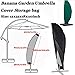 Produktbild Banana Garten Sonnenschirm Cantilever Outdoor Schatten Regenschirm Abdeckung 12 x 81,3 x 45,7 x 279,4 cm (1 Stück)