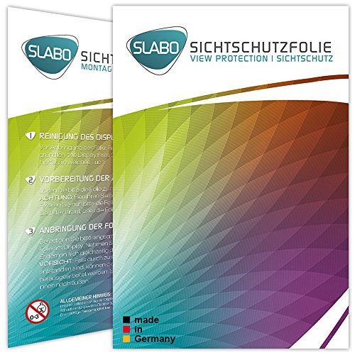 Slabo Blickschutzfolie für iPhone 7 Sichtschutz Displayschutzfolie (verkleinerte Folien, aufgrund der Wölbung des Displays) „View Protection“ Schwarz – privacy MADE IN GERMANY - 4