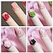 Goldenssy 24Pcs/Lot 10mm 3D Resin Flower Rose Nail Art Kit Manicure Nail Sticker Pattern Real For Gel UV Decoration Instead of Acrylic Liquid and Powder - White