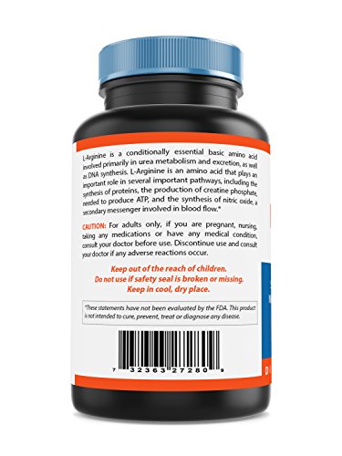 Nova Nutritions L-Arginine 1000 mg 120 Tablets - Image 4