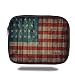 Produktbild Tablet Bag for Ipad air 2/3/4/mini 9.7 inch,Rustic American USA Flag,Fourth of July Independence Day Painted Old Wooden Looking Background Patriotism Decorative,3D Print
