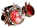 Produktbild 4sold Loupes Steampunk Antique Copper Cyber   Goggles Rave Goth Vintage Victorian Sonnenbrillen Inklusive GRATIS UV400 Sonnenbrille Objektiv und zusätzliche Aufkleber alle Bilder sehen