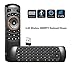 Produktbild Ovegna T6 sans fil (QWERTY) : Ergonomic Wireless qwerty Mini Keyboard with Touchpad for PC, Tablet PC, HTPC, IPTV, Web TV, Smart TV, Google TV, Android TV Box/Stick, Home Appliances,etc...
