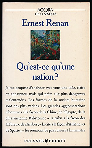 Qu'est-ce qu'une nation ?, et autres essais politiques - Dossier (Textes de Fichte, Fustel de Coulanges, André Suarès, Friedrich Sieburg, Ernst Curtius, Commission de Réforme du code de la nationalité (1988)), Chronologie, Bibliographie francais Qu'est-ce qu'une nation ?, et autres essais politiques - Dossier (Textes de Fichte, Fustel de Coulanges, André Suarès, Friedrich Sieburg, Ernst Curtius, Commission de Réforme du code de la nationalité (1988)), Chronologie, Bibliographie francais