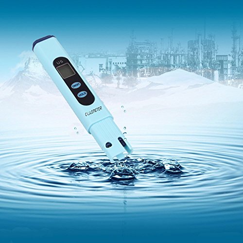 COLEMETER Digital LCD EC Leitwertmessgerät zur Überprüfung der Wasserqualität Wassertester Tester Pen 0-9999 µs/cm - 2