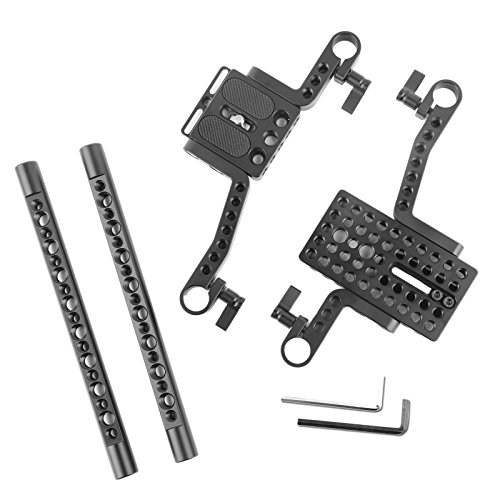 SMALLRIG Cage Support pour Canon  Nikon  Sony  Panasonic GH3 GH4 avec Batterie Grip  Hauteur Adjustable 1750