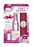 Veet Sensitive Precision - Recortador eléctrico de pelo, 7 accesorios, cOlor blanco