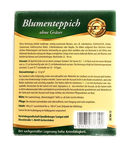 Premium Blumenteppich inkl. 1 Pkg. Schöngesicht kostenlos - 2