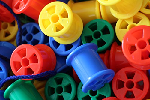 20 Plastic Cotton Reels With 2 x Laces