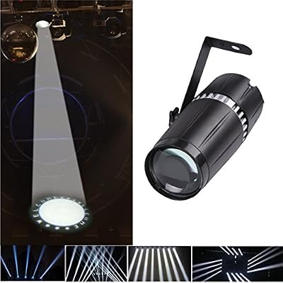 TOM LED 6w blanche Projecteurs pin spot la lumière avec faisceau bardane et éclairage de scène