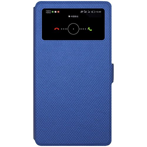 Xiaomi Mi Mix Funda   Anzhao Flip Cover  Cierre magn  tico  Caso Con Funci  n de Soporte y Ventana  View Window  para Xiaomi Mi Mix  Azul 