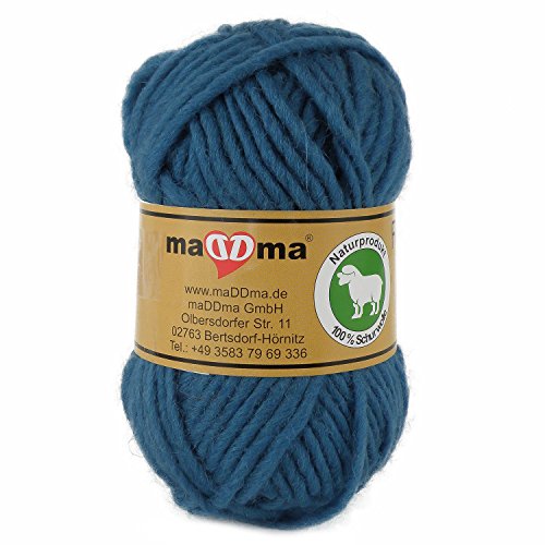 Filzwolle MILLY TWISTED 50 g #B114 denim blue, Wolle zum Strickfilzen 100% Schurwolle