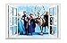 Produktbild Groß, 60 cm x 40 cm Frozen Wandtattoo Aufkleber mit The Frozen Team Looking In durch ein offenes Fenster