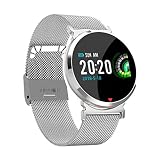 Bluetooth-Foto-Armband gebogener Bildschirm-Schritt Wasserdichte Anruferinnerungs-intelligente Armband-Uhr (Color : B)