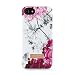 Produktbild Ted Baker Felica Apple iPhone 8 / iPhone 7 Hülle (4.7" Zoll) Designer Damen Back-Shell Schutzschale, Soft-Feel Beschichtung, Babylon Print, Nickel Weiß