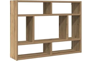 vidaXL Estante de Pared Artisan Roble 75x16x55 cm Madera de ingeniería