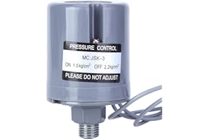 LIEBEWH Interruptor de Presión de Agua Controlador de Presión de Bomba de Agua Controlador Electrónico de 220v para Bomba de Refuerzo Automática (1,5-2,2 kg)