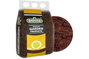 BIOVITA DECORATIVE STONES & GARDEN MINERALS Kokosnussfasern für Blumenpflanzen 5L - Kokoserde für Pflanzen - Kokosfasern für Pflanzen, natürlich - Hochbeeterde, geeignet als Palmenerde, Erde für Zimmerpflanzen