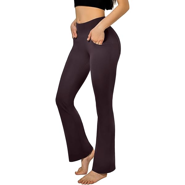 BAYGE Bootcut yogabroek voor dames, hoge taille, waterdicht