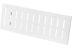 LIRAST 400x150mm Regolabile Griglia di Ventilazione in Metallo - Griglie D'Aerazione