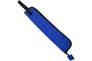 Tiiyee Drum Stick Bag, Water Resistant Oxford Cloth Marching Drum Sticks Hanging Holder Storage Pouches Percussion Mallet Drumstick Container Case with Carrying Strap(Blue)